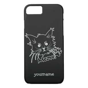 Black Cat custom monogram phone cases