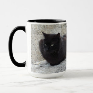 Black Cat custom mug - choose style & colour