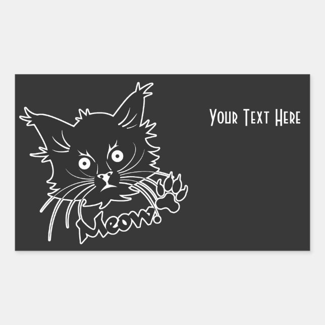 Black Cat custom stickers (Front)