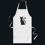 Black Cat Cute Long Apron<br><div class="desc">Black Cat Cute Long Apron</div>