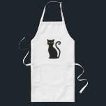 Black Cat Cute Long Apron<br><div class="desc">Black Cat Cute Long Apron</div>