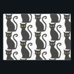 Black Cat Cute Wrapping Paper Sheet<br><div class="desc">Black Cat Cute Wrapping Paper Sheets</div>