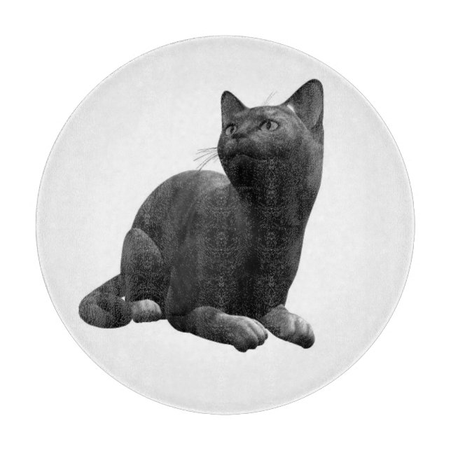 Black Cat Cutting Board (Front)