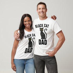 BLACK CAT DAD T-shirts