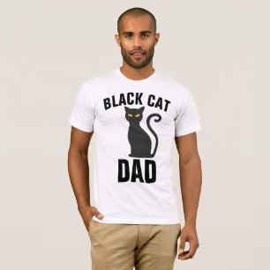 BLACK CAT DAD T-shirts