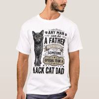 Black Cat Dad Vintage Engraving T-Shirt Design_1