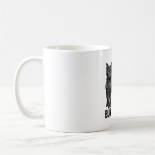 Black Cat Dad Vintage Engraving T-Shirt Design_1 Coffee Mug
