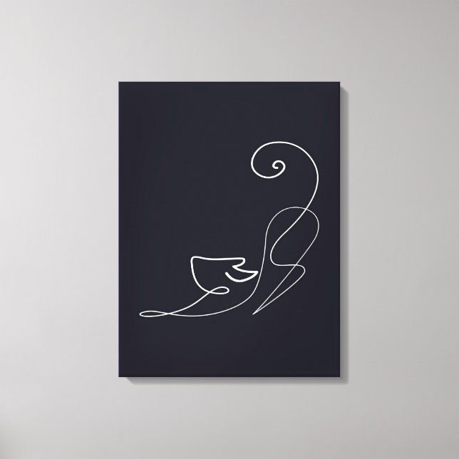 Black Cat Design | Cute Cat  Canvas Print (Front)