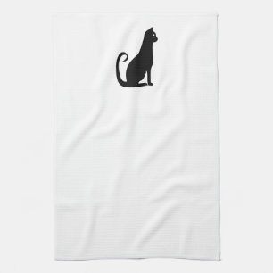 Black Cat Design Kitchen Towel