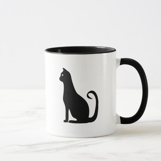 Black Cat Design Mug (Right)