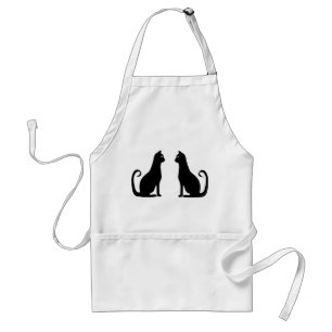 Black Cat Design Standard Apron