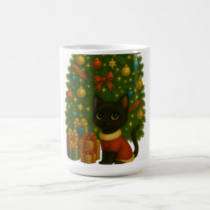 “Black Cat Emi and the Christmas Tree” Magic Mug