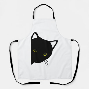 black cat eyes left apron
