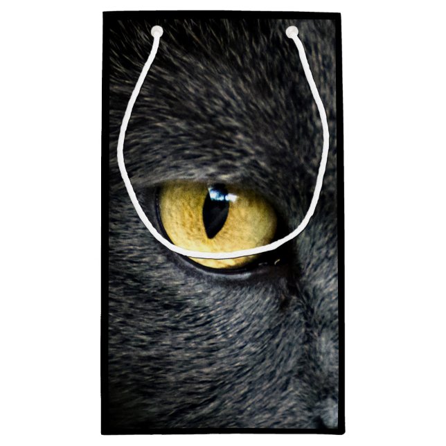 Black Cat Eyes Small Gift Bag (Back)