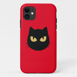 Black Cat face iPhone 11 Case
