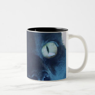 Black Cat Face Mug
