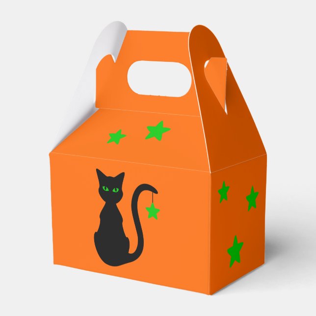 Black Cat Favour Box (Front Side)