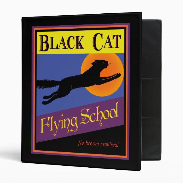 Black Cat Flying School Binder (Front/Inside)