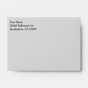 Black Cat Flying School Halloween A6 Envelope