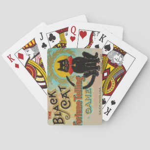 Black Cat Fortune Telling Game Playing Cards