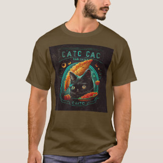 Black Cat Gaming Taco  T-Shirt