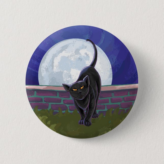 Black Cat Gifts & Accessories 2 Inch Round Button (Front)