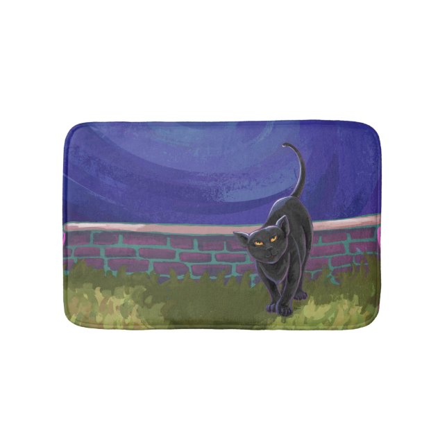 Black Cat Gifts & Accessories Bath Mat (Front)