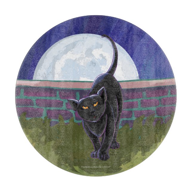Black Cat Gifts & Accessories Cutting Board (Front)
