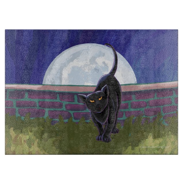 Black Cat Gifts & Accessories Cutting Board (Front)
