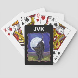 Black Cat Gifts & Accessories Playing Cards