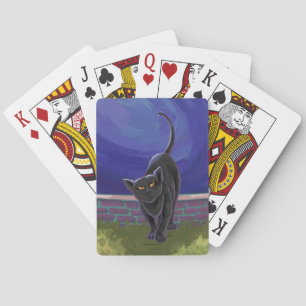 Black Cat Gifts & Accessories Playing Cards