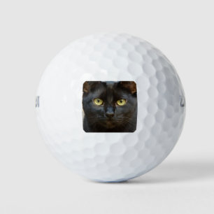Black cat golf balls