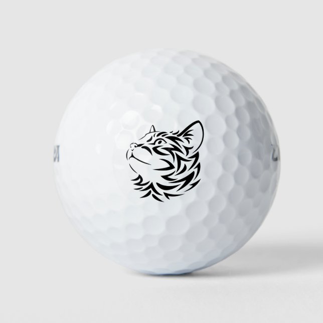 black cat golf balls (Front)