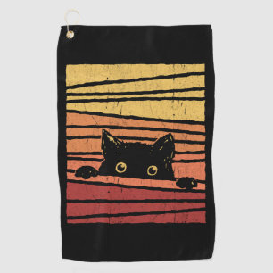 Black Cat                        Golf Towel