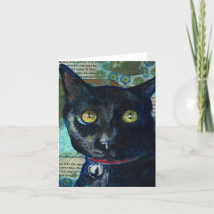 Black Cat Greeting Card