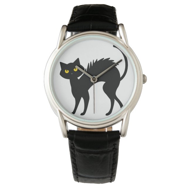 Black Cat Halloween - Black Cats T-Shirt Watch (Front)