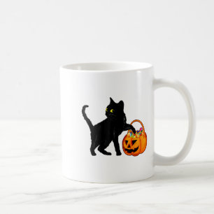 Black Cat Halloween Candy Pumpkin Bag Sweet Lollip Coffee Mug