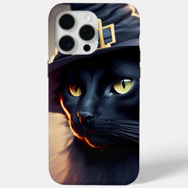 Black Cat Halloween Case-Mate iPhone Case (Back)