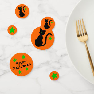 Black Cat Halloween Confetti