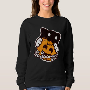 Black Cat Halloween Costume For Women Pumkin Jack Sweatshirt