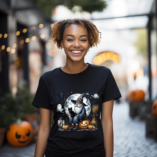 Black Cat Halloween Gnome - Perfect Gift T-Shirt (Creator Uploaded)