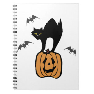 Black Cat Halloween  Notebook