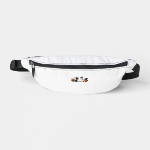 Black Cat Halloween Pumpkin Boo Ghost Witch Spooky Fanny Pack