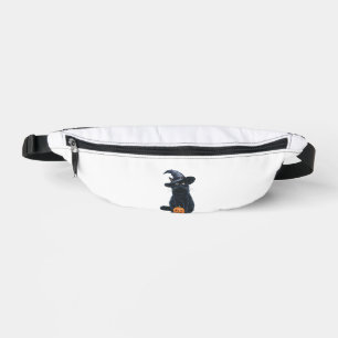 Black Cat Halloween Pumpkin Costume For Women Men  Fanny Pack
