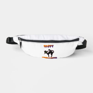 Black Cat Halloween Pumpkin Halloween Fanny Pack