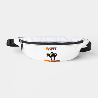 Black Cat Halloween Pumpkin Halloween Fanny Pack