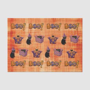 Black Cat Halloween Tissue Paper