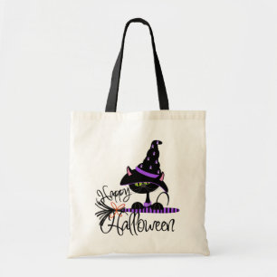 Black Cat Halloween Trick-or-Treat bag
