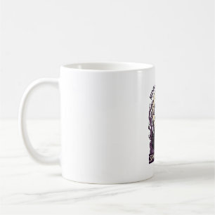 Black Cat Halloween Vintage Engraving Pumpkin Cat Coffee Mug