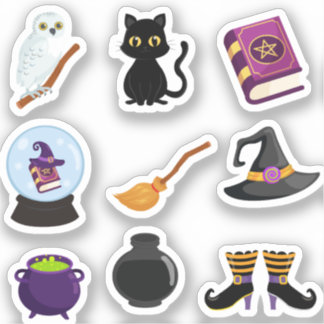 Black Cat Halloween Witches